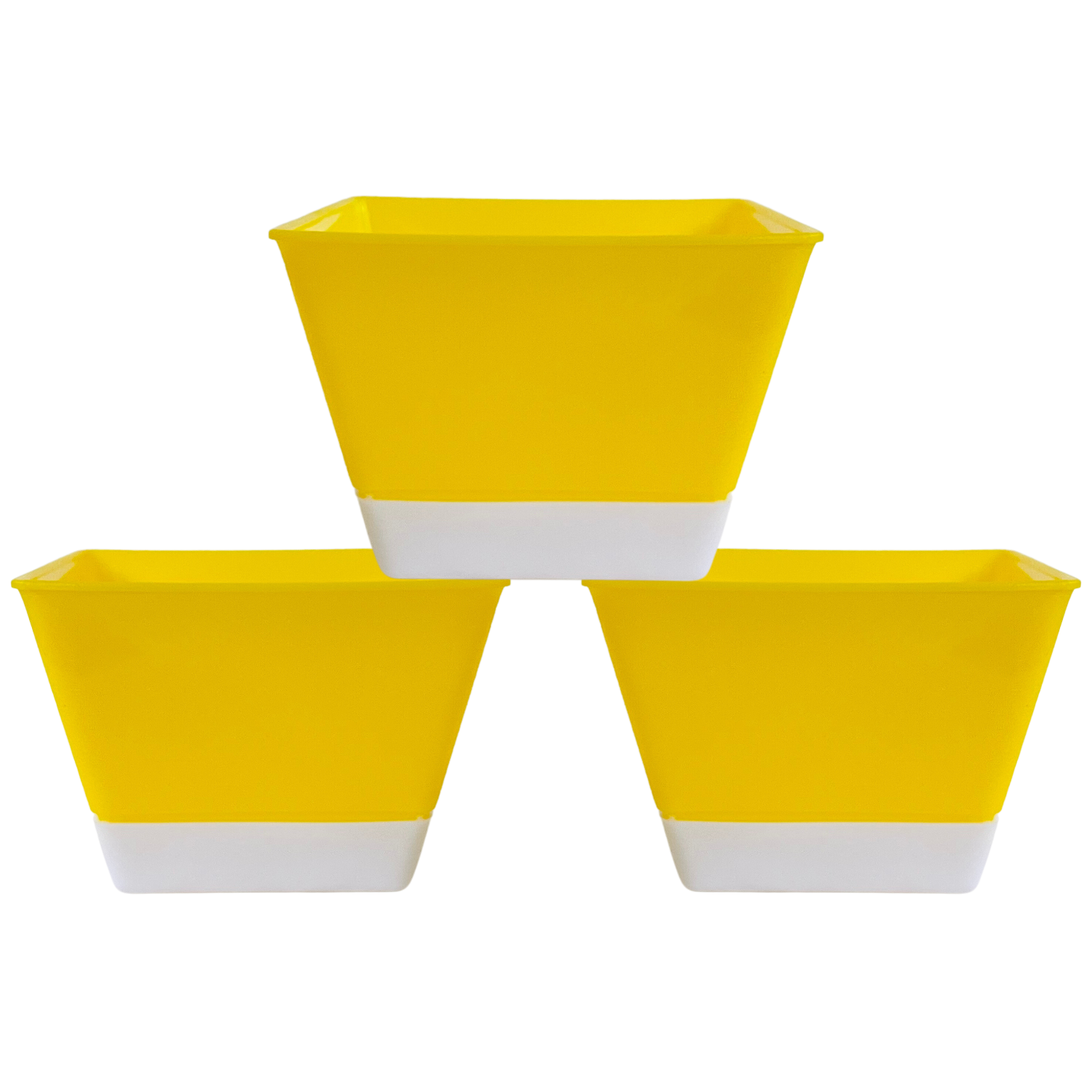 SP4 10cm Square selfwatering Pot For Tabletop | Office | Indoor Garden | Home& Garden (4INCH | 10CM)