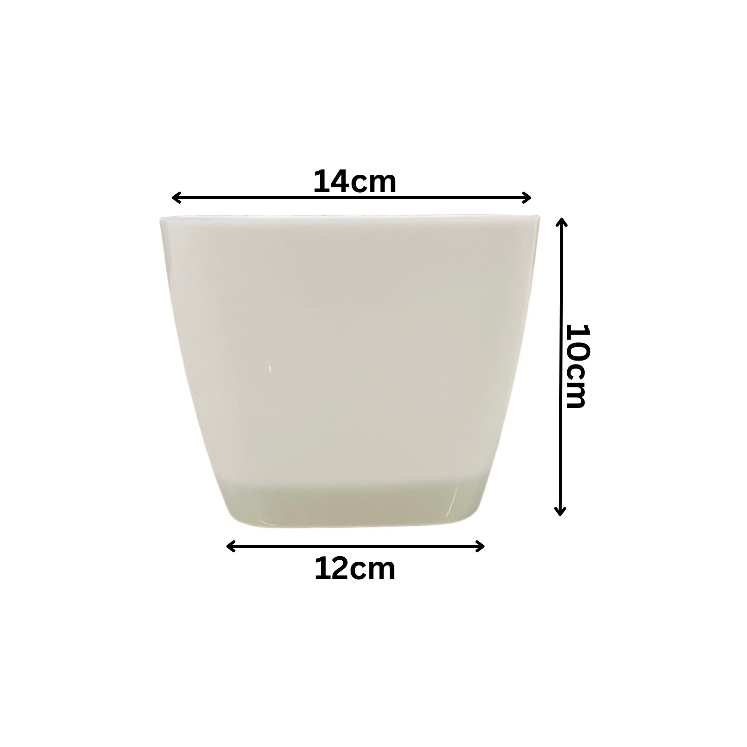 V2 14cm Square selfwatering Pot For Tabletop | Office | Indoor Garden | Home& Garden (5.5INCH | 14CM)