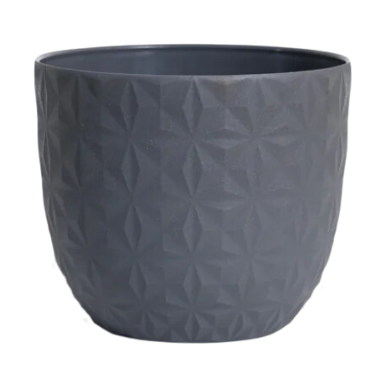 Verona Diamond Planter 22cm Round Plastic Pot For Home & Garden (22CM | 8INCH)