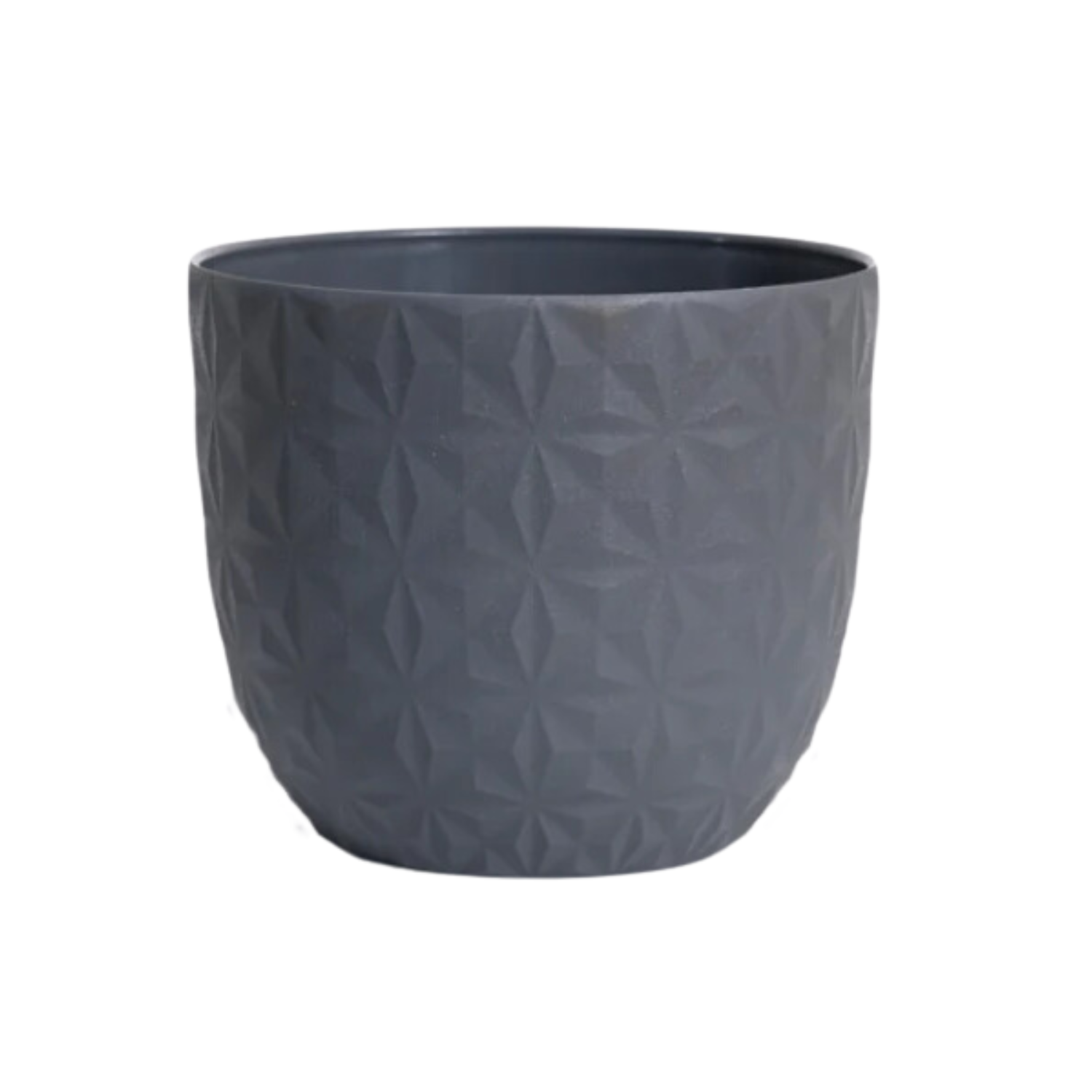 Verona Diamond Planter 14cm Round Plastic Pot For Home & Garden (14CM | 5.5INCH)