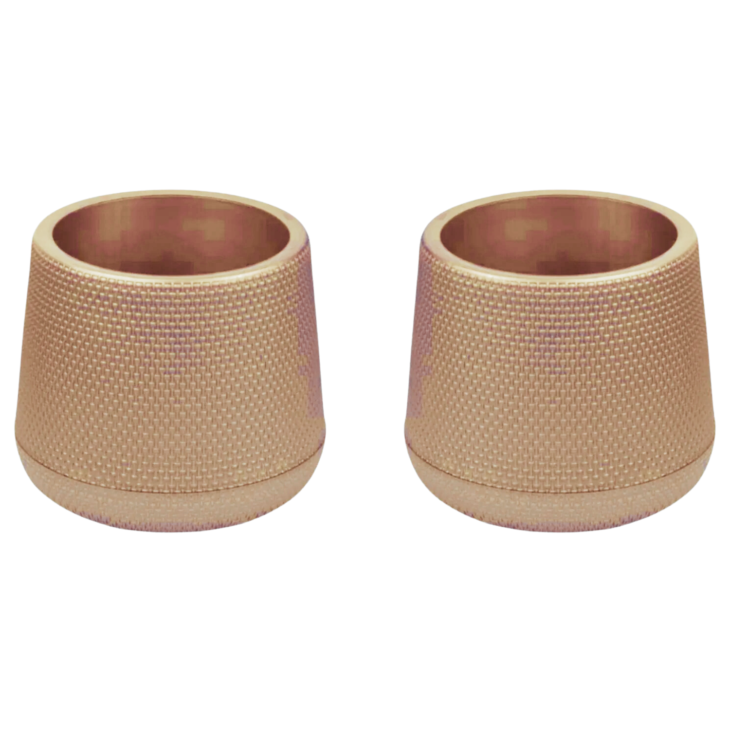 Mudkuda Golden Round Plastic Pot for Home & Garden