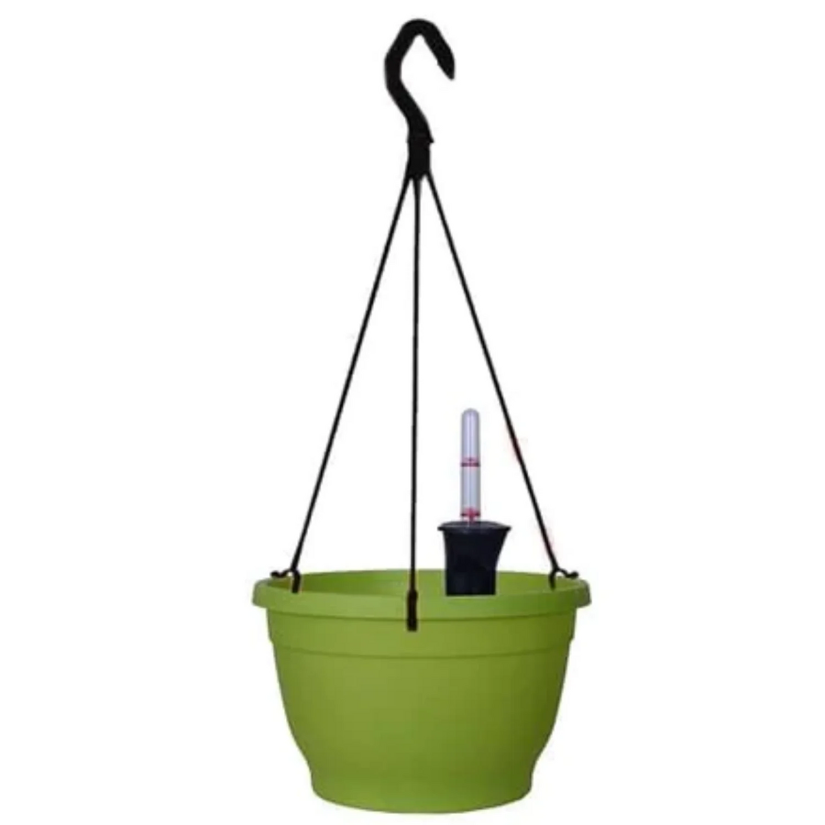Tuka 25 Olivegreen Hanging Plastic Pot With Self Watering KIt