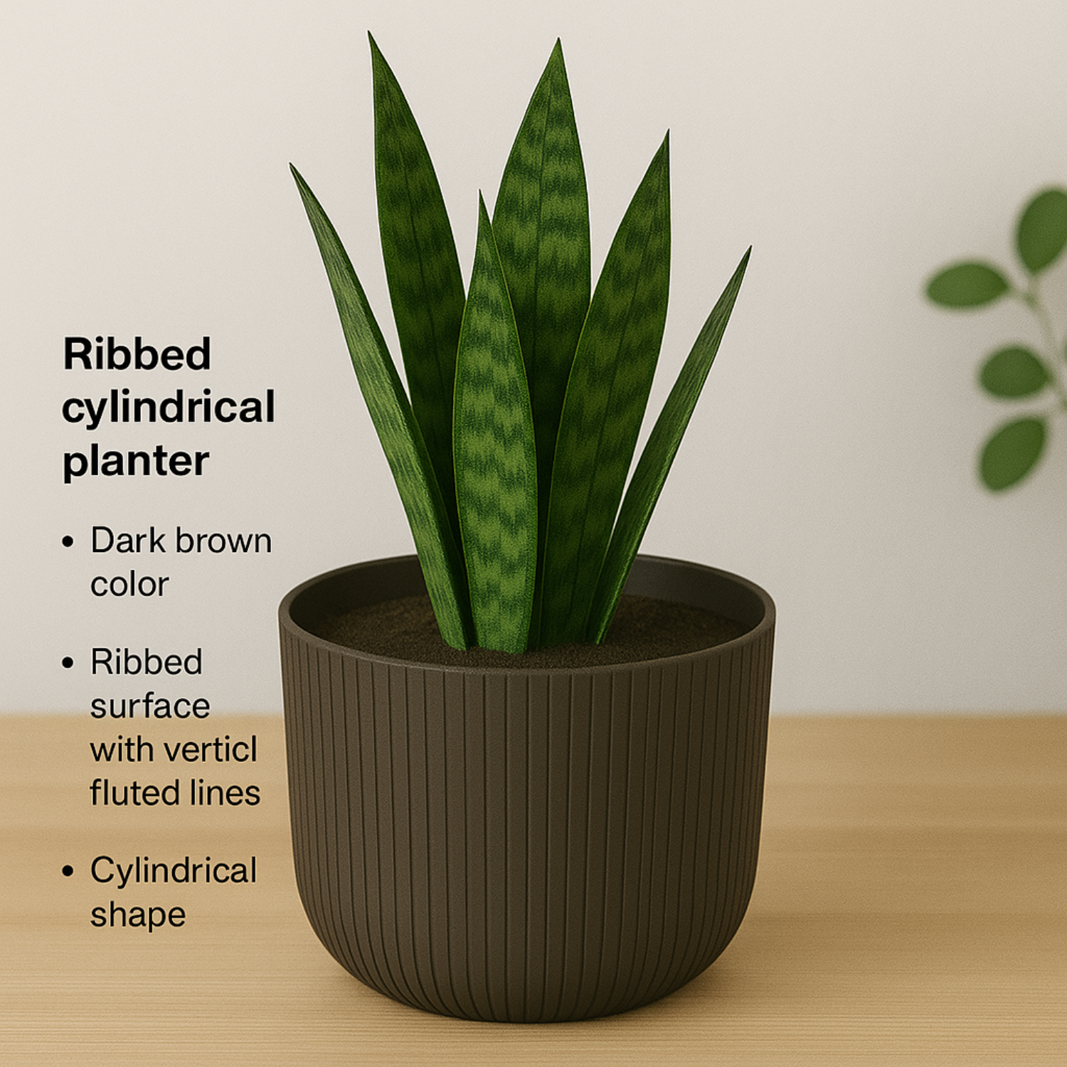 Hug a plant Ebizia Plastic Pot  for Home & Garden (Pack of 1)
