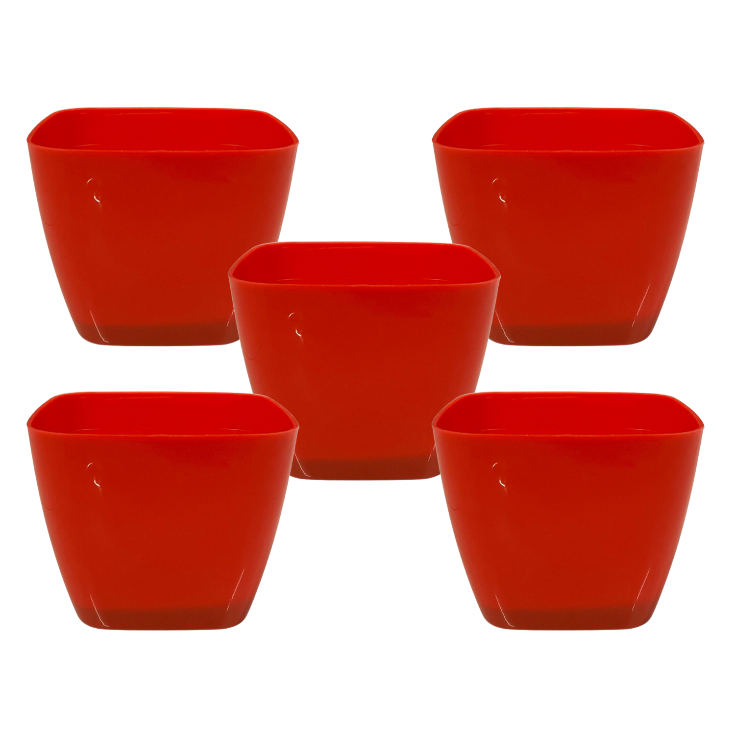 V2 14cm Square selfwatering Pot For Tabletop | Office | Indoor Garden | Home& Garden (5.5INCH | 14CM)