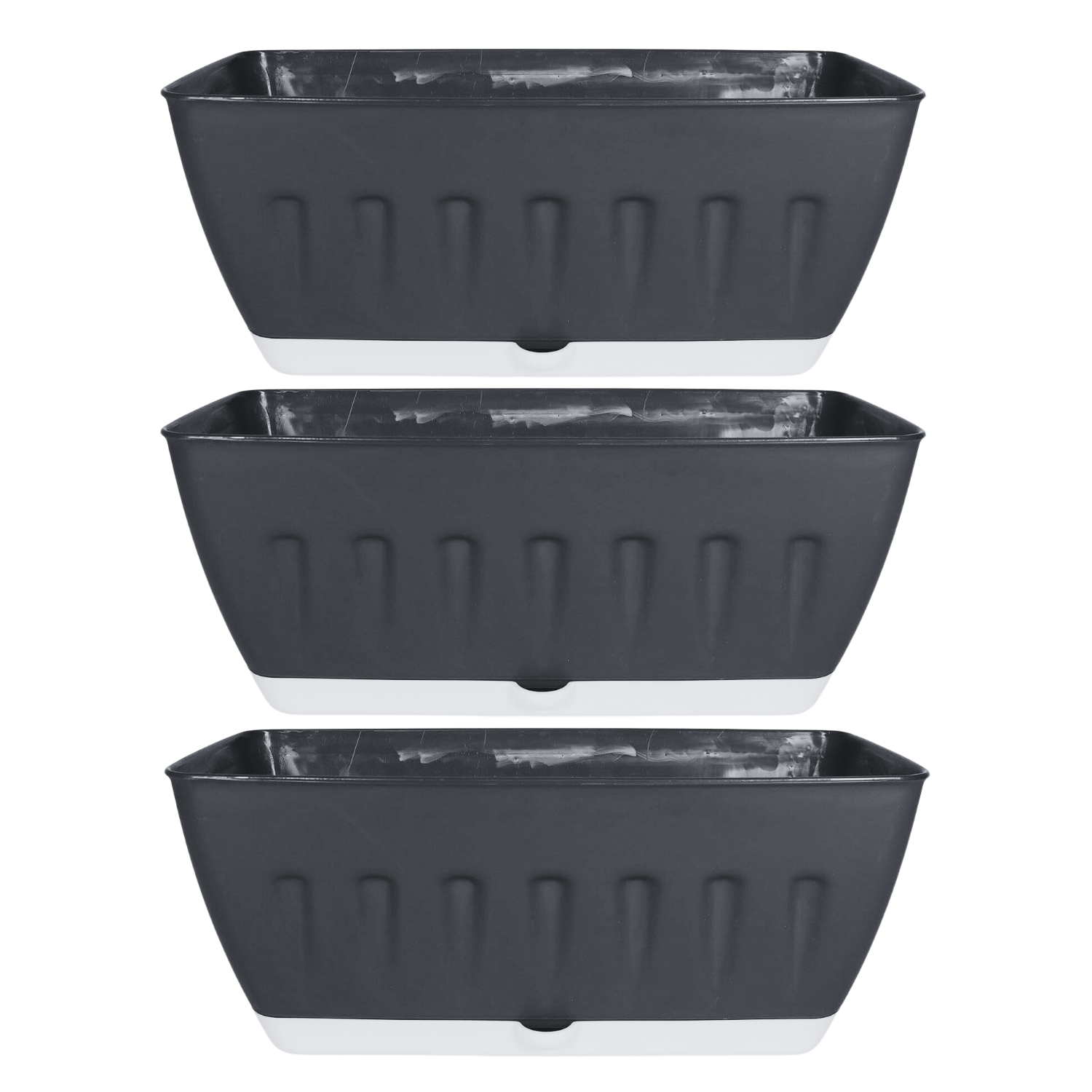 Khidki Rectangle 36CM Selfwatering Window Planter for Home Gardening | Lawns and Gardens | Flower Pots for Home Balcony Garden