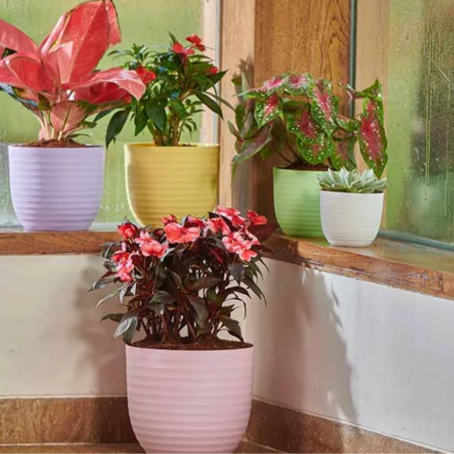 Verona 22cm Round Plastic Pot For Home & Garden
