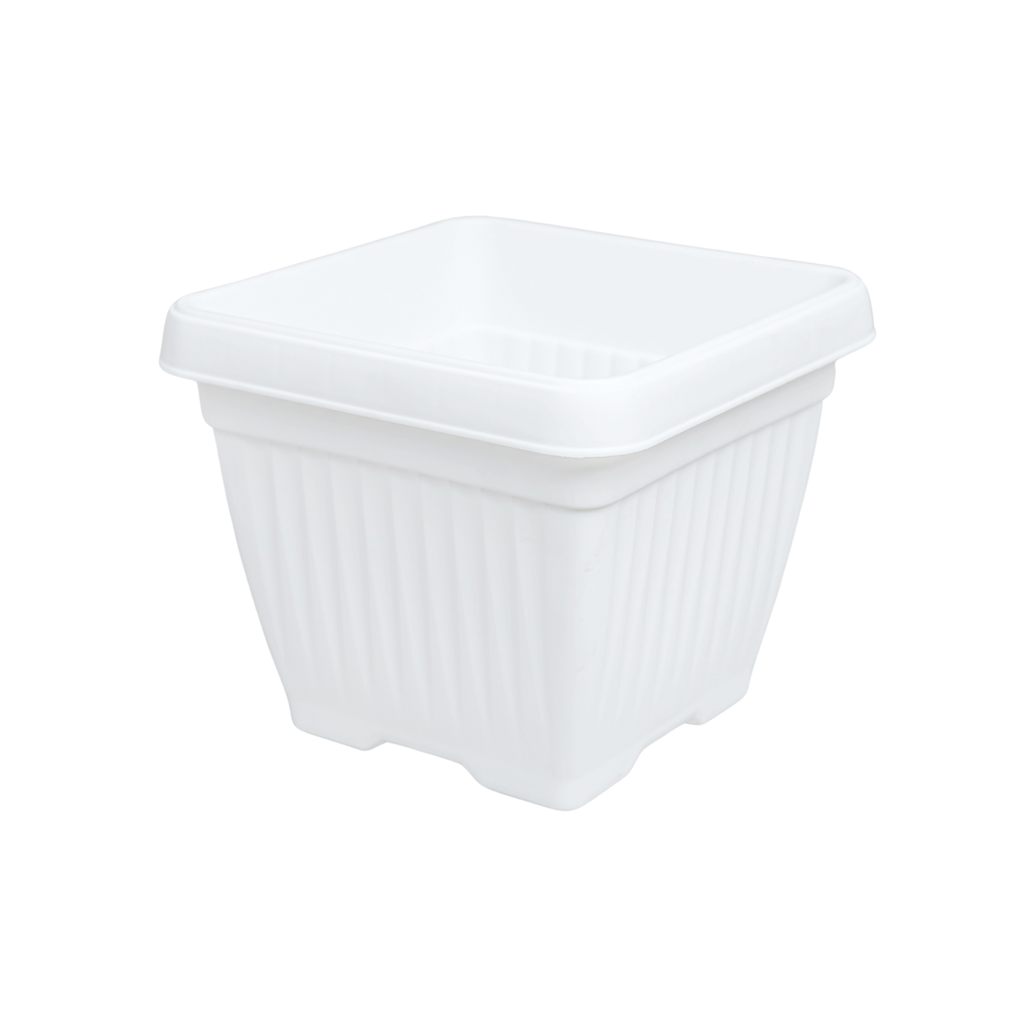 Hug A Plant |Bello Square 20CM Plastic Pot for Home & Garden (Pack of 1)