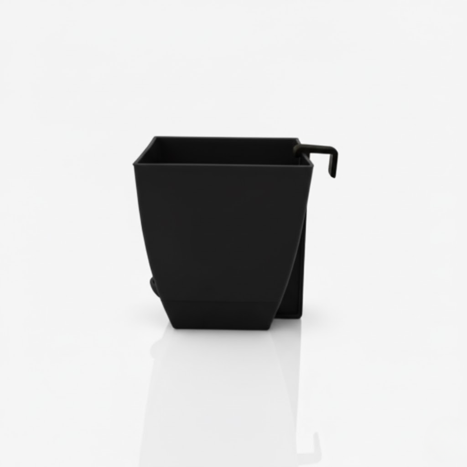 Chatura 8cm Self Watering Square Pot with Rail Hook for Home & Garden Decor (8CM|3.4INCH)
