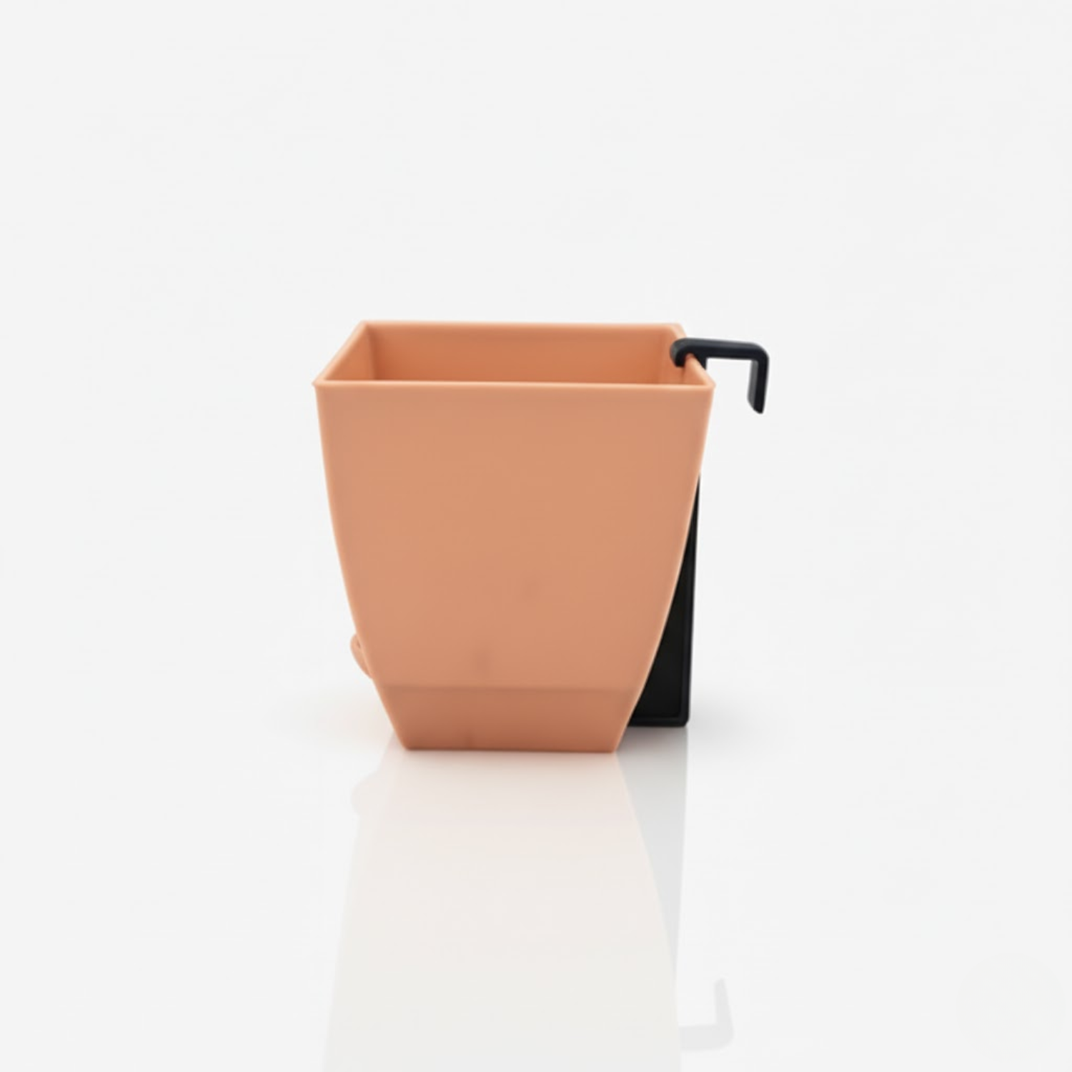Chatura 8cm Self Watering Square Pot with Rail Hook for Home & Garden Decor (8CM|3.4INCH)