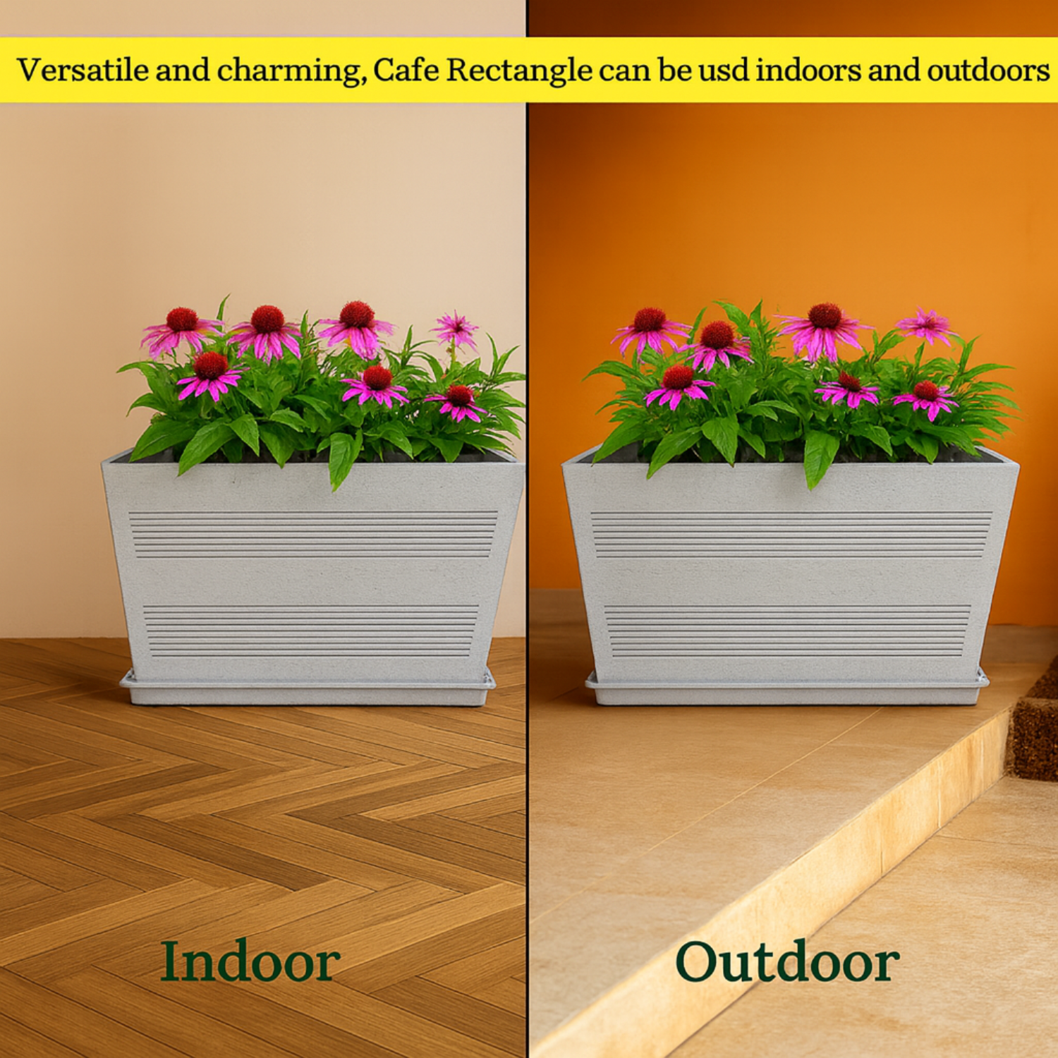 Cafe Rotomolded Pots  for Home & Garden (Pack of 1)