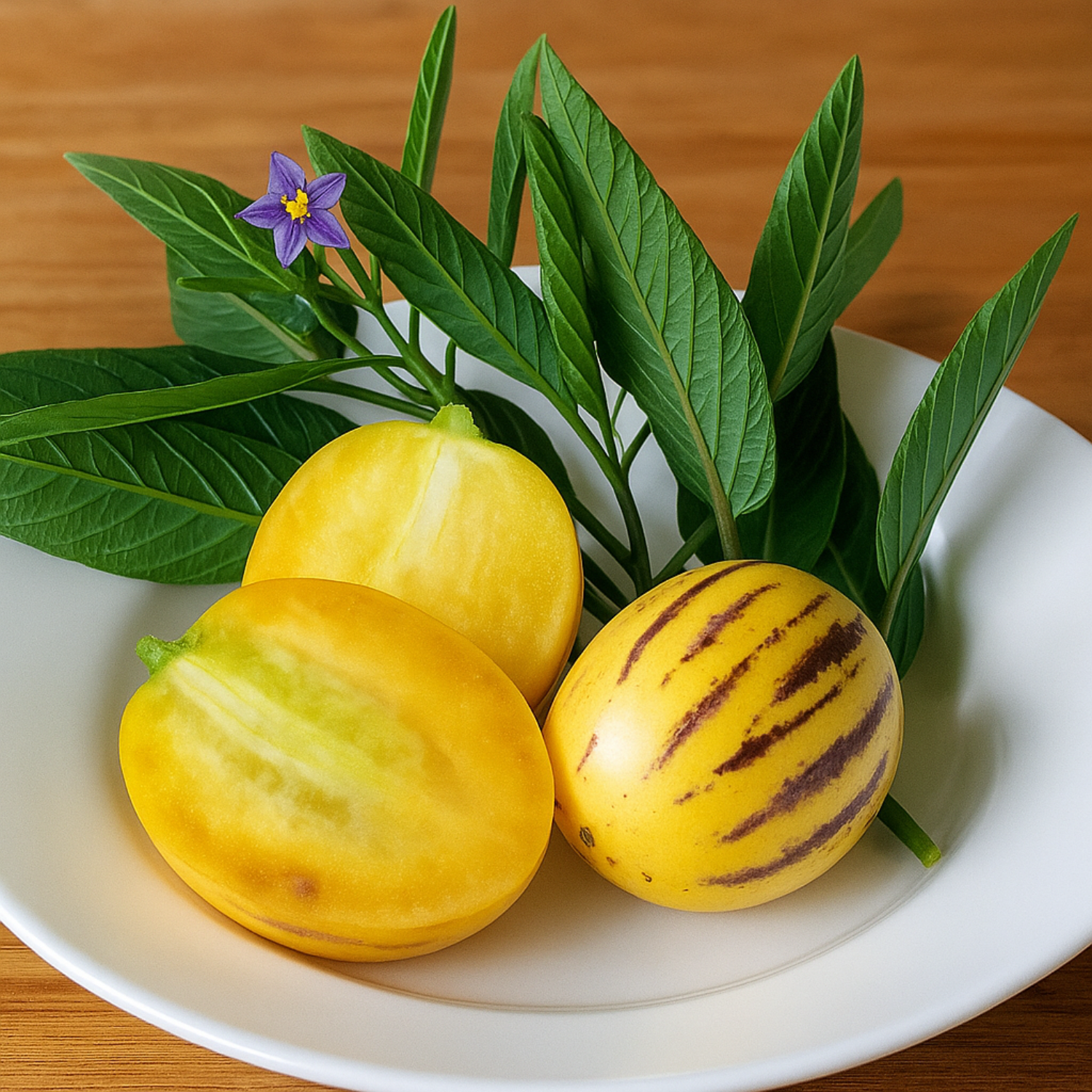 Pepino Fruit Plant(Solanum muricatum)  Live Plant (Home & Garden)