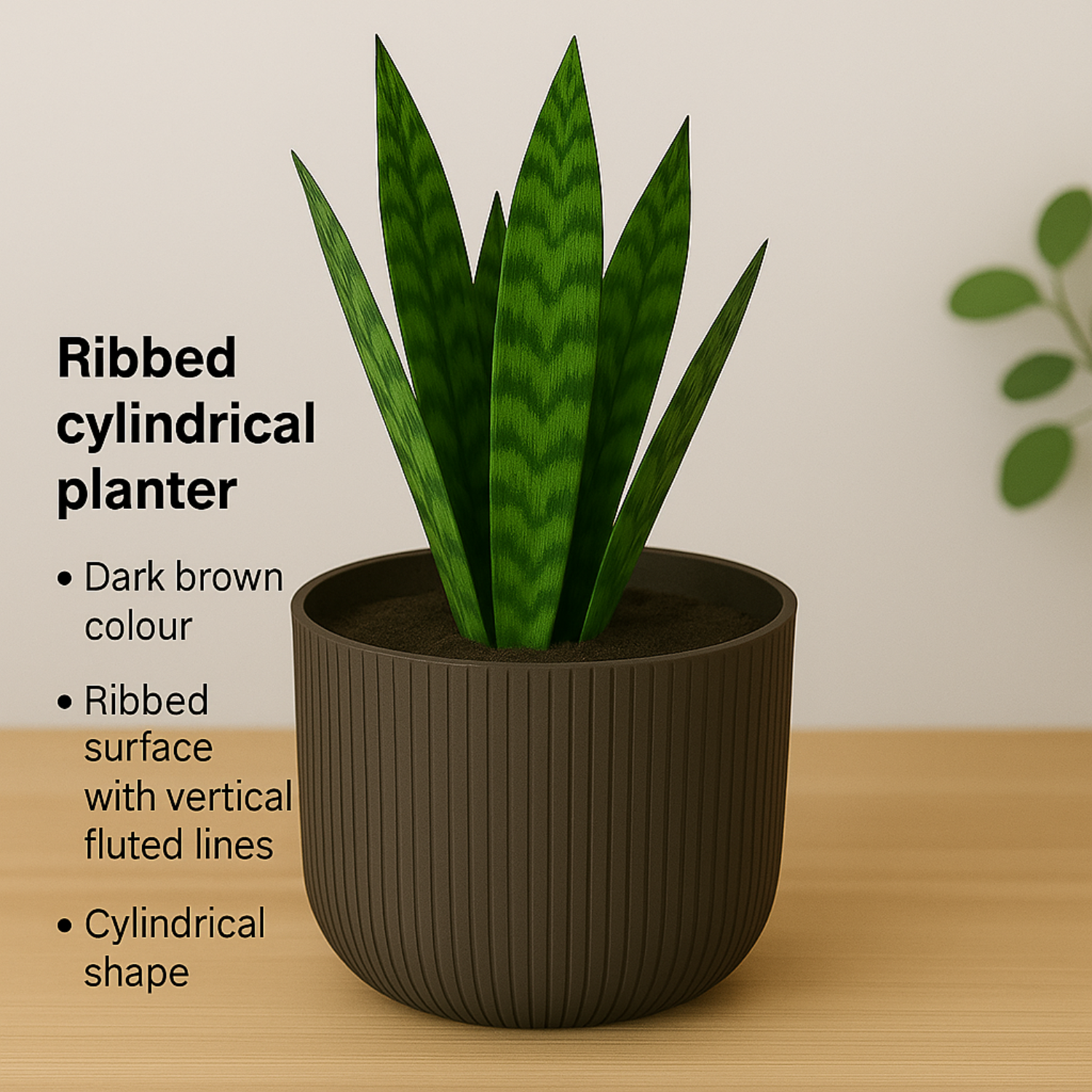 Hug a plant Ebizia Plastic Pot  for Home & Garden (Pack of 1)
