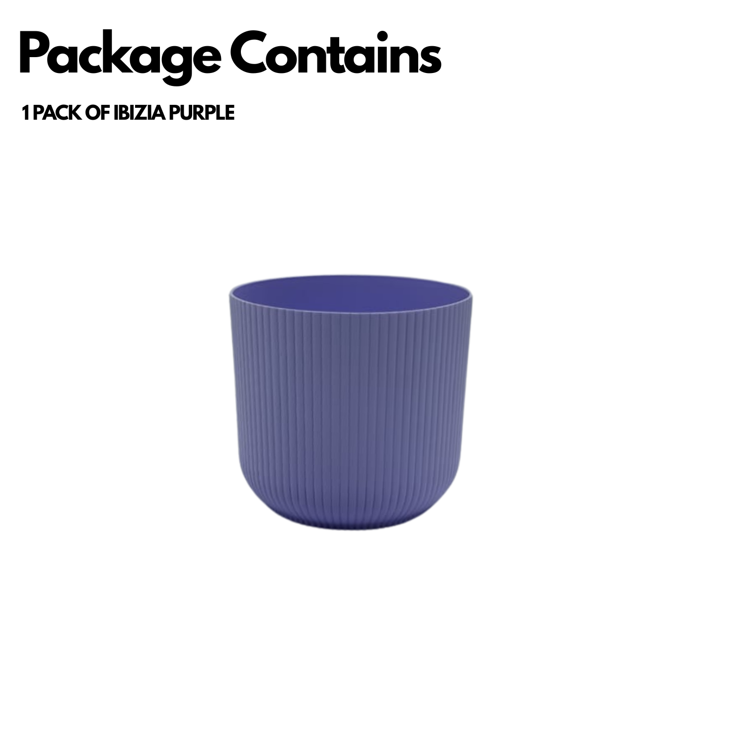Hug a plant Ebizia Plastic Pot  for Home & Garden (Pack of 1)