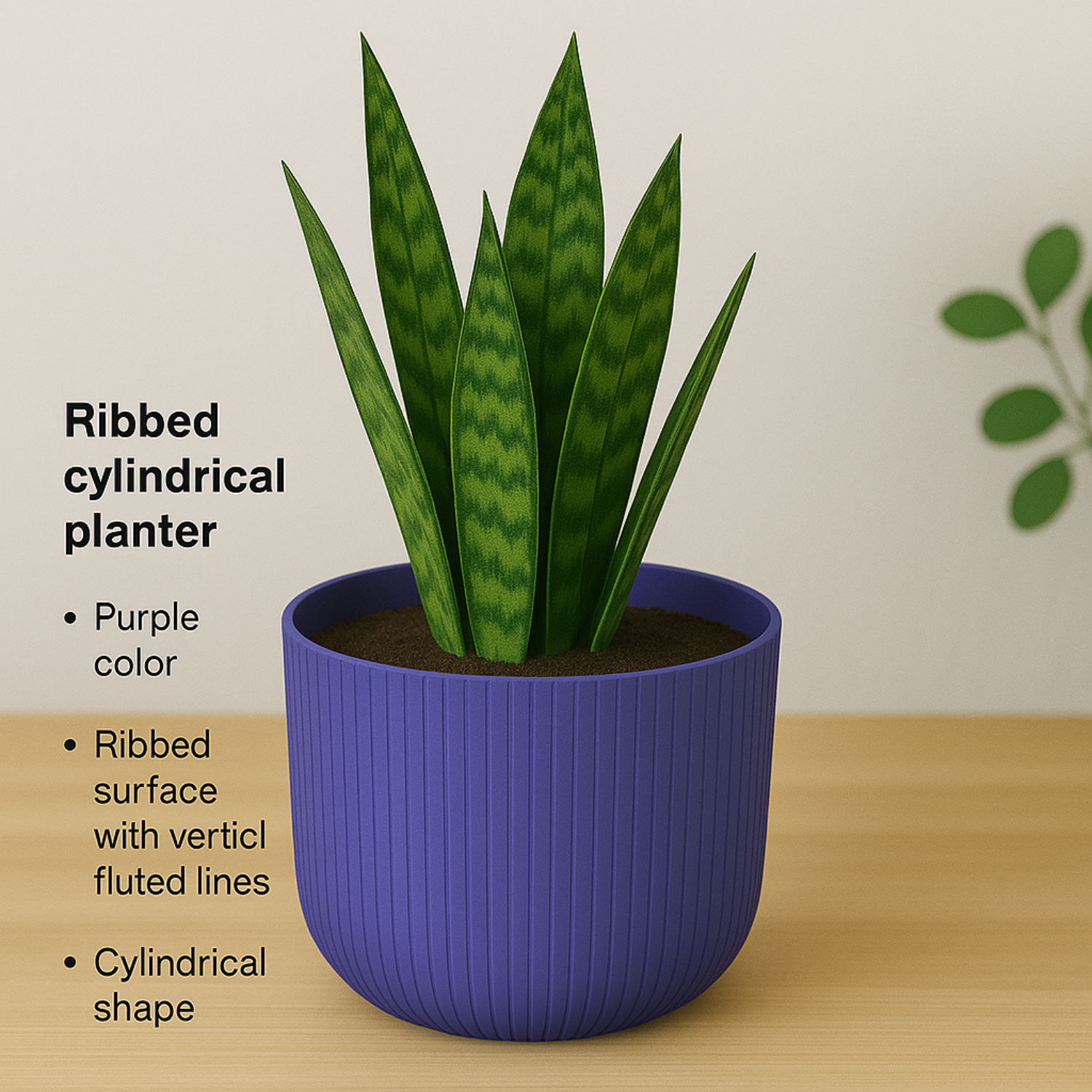 Hug a plant Ebizia Plastic Pot  for Home & Garden (Pack of 1)