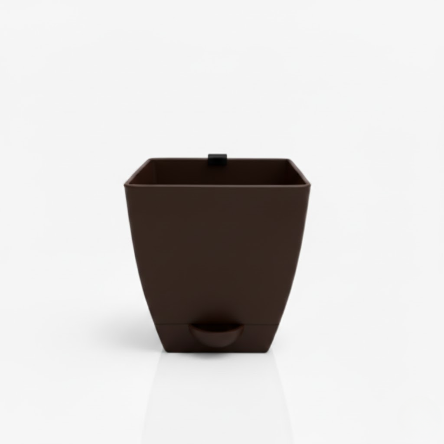 Chatura 8cm Self Watering Square Pot with Rail Hook for Home & Garden Decor (8CM|3.4INCH)