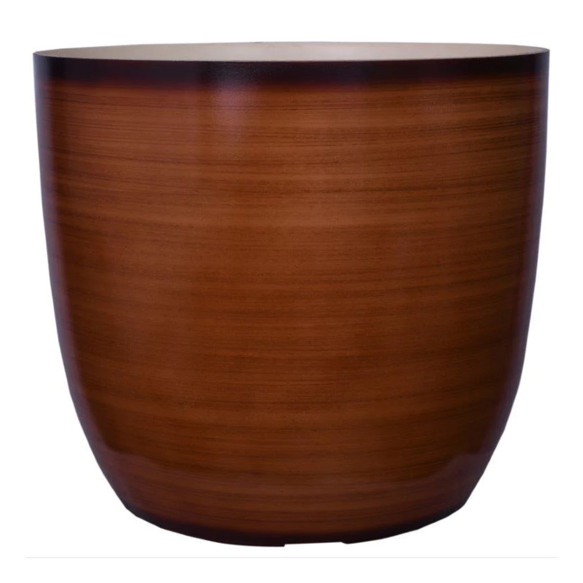 Ronda 2926 Ceramic Finish Round Plastic Pot (Without Self-Watering Kit)