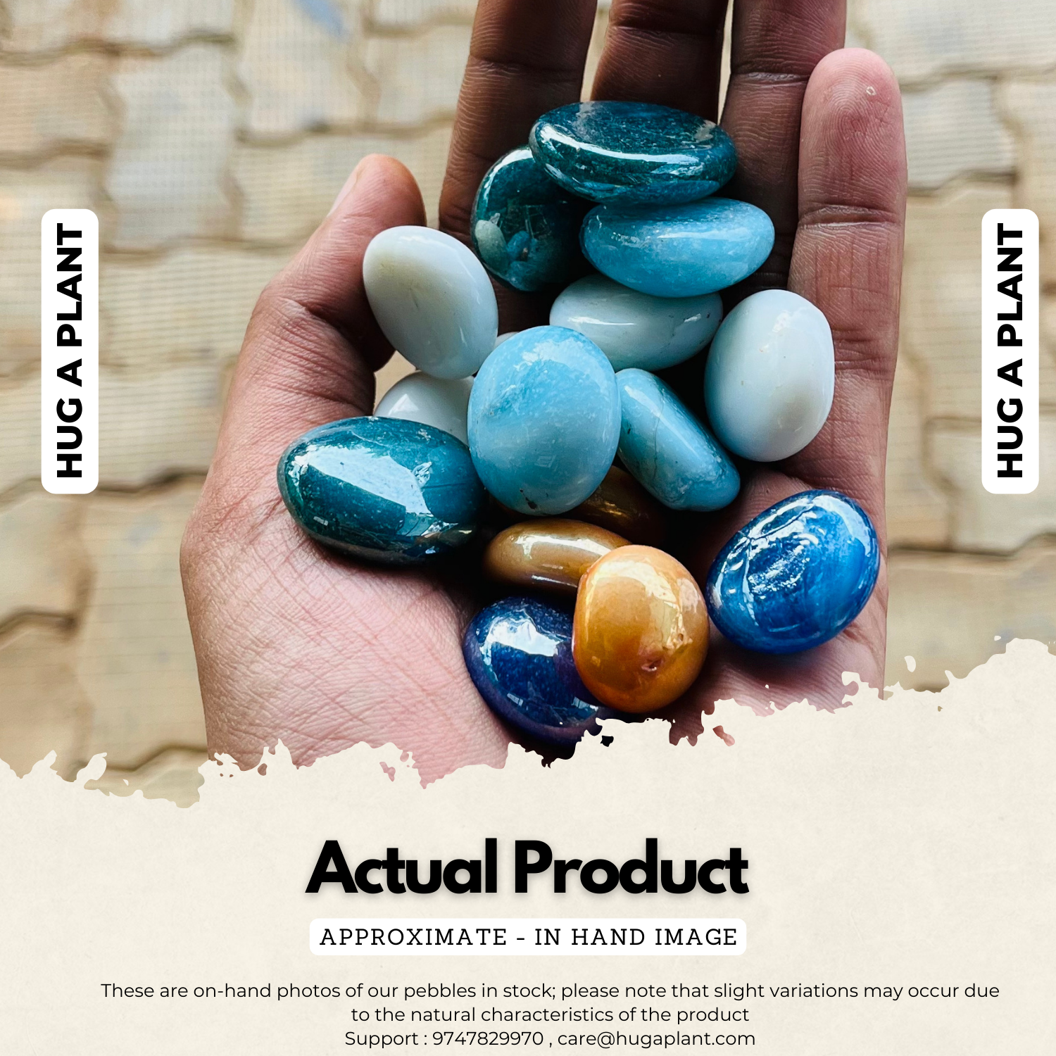 Hard Mixed Glass Pebbles for Decoration |Garden|Table|Terrariums| Home Decor|Vase Fillers