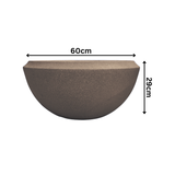 Hug A Plant | Malta Planter Rotomolded Round Plastic Pot for Home & Garden (Pack of 1, Sand Stone Finish)