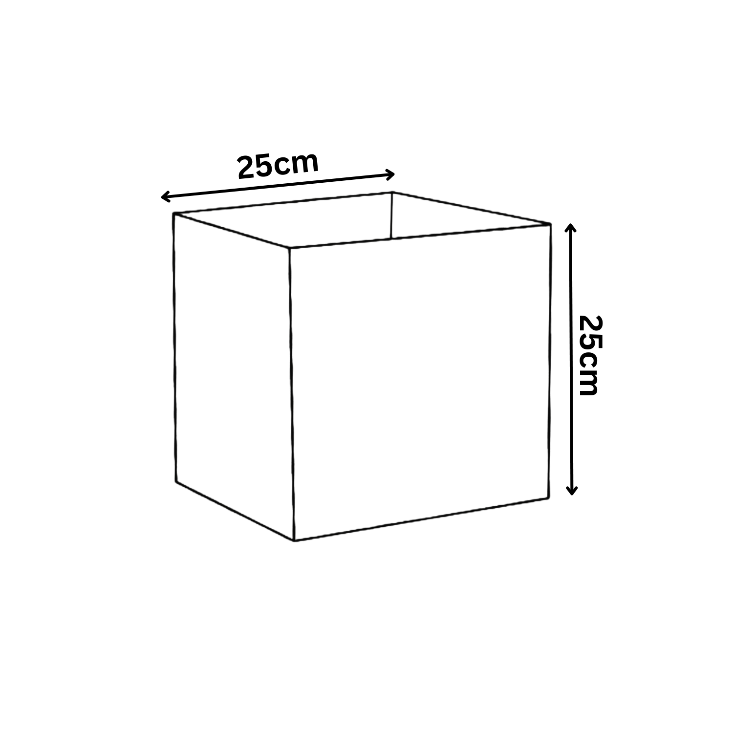 Quebec Square Rotomolded Plastic Pot for Home & Garden (Brown Stone Finish, Pack of 1)