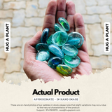 Ineye Glass Mixed Pebbles for Decoration |Garden|Table|Terrariums| Home Decor|Vase Fillers