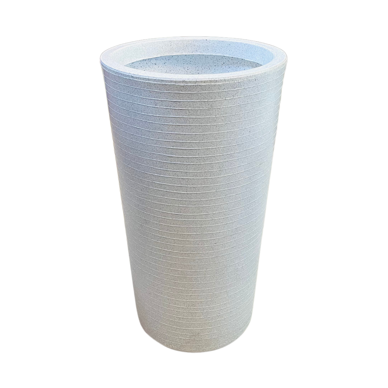 Roll Pot 35CM Rotomolded Round Planter for Home Gardening | Indoor Gardens |Home & Garden (14INCH | 35CM, White Stone Finish)