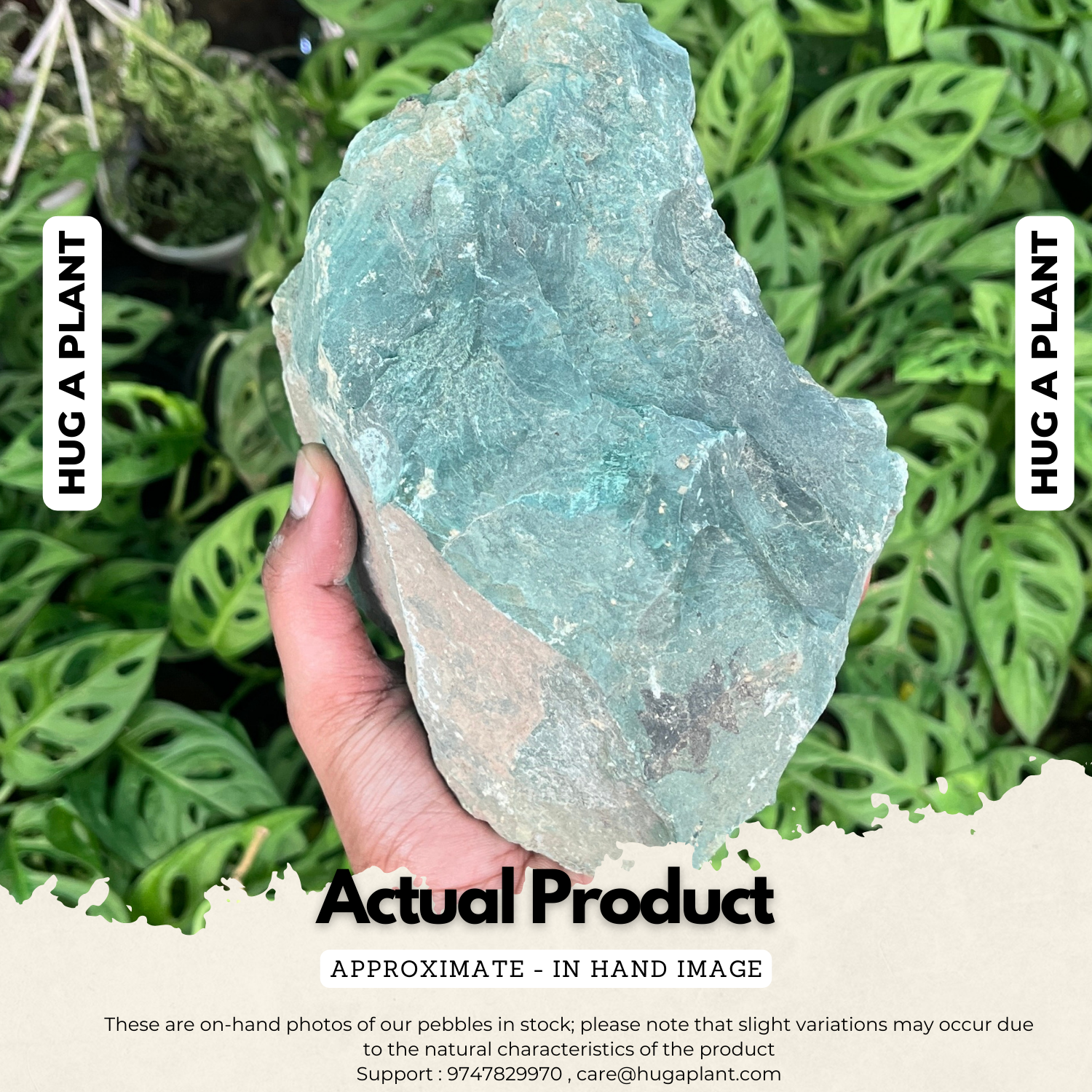 Dark Green Rock Stone for Decoration |Garden|Table| Home Decor|Vase Fillers|Auqarium