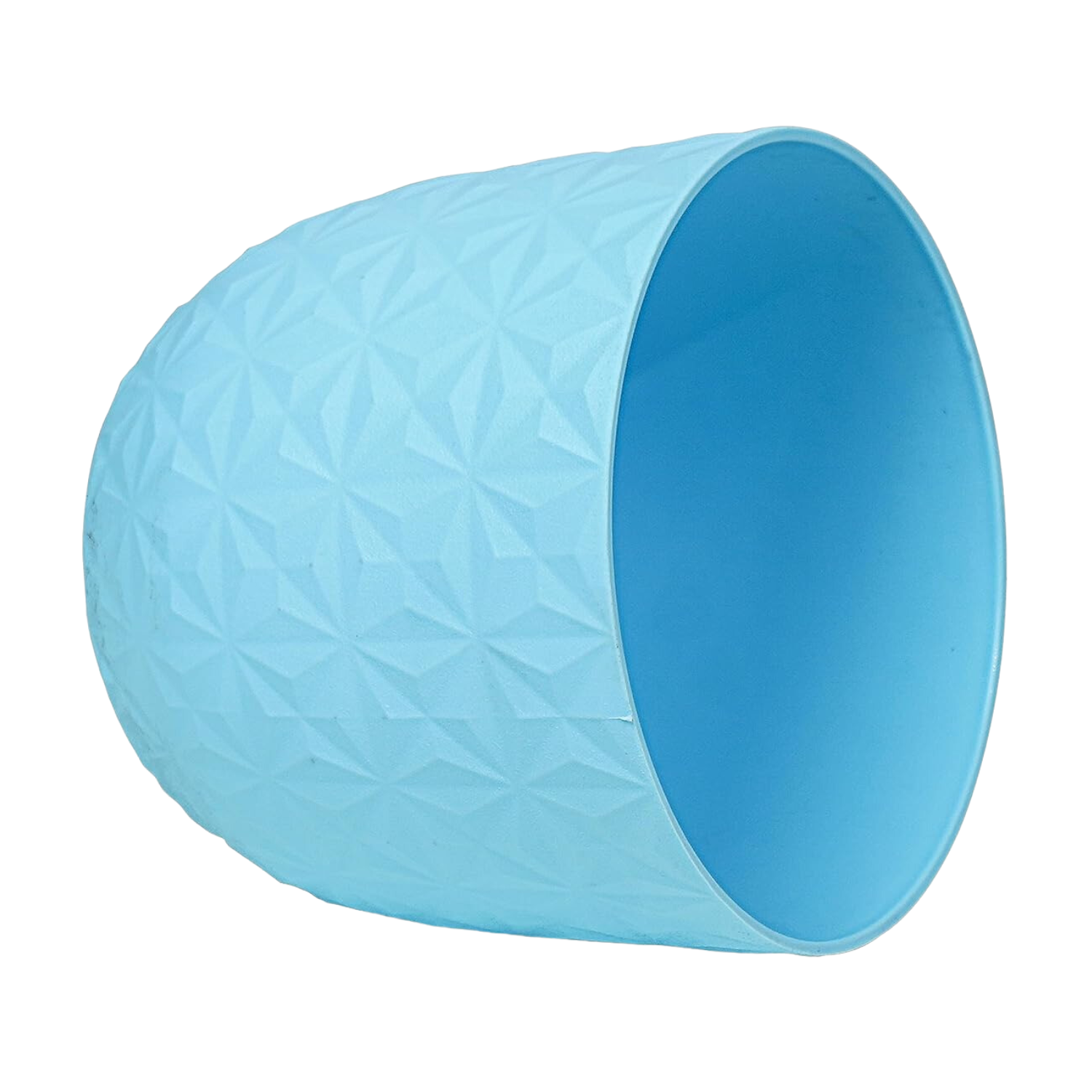 Verona Diamond Planter 22cm Round Plastic Pot For Home & Garden (22CM | 8INCH)