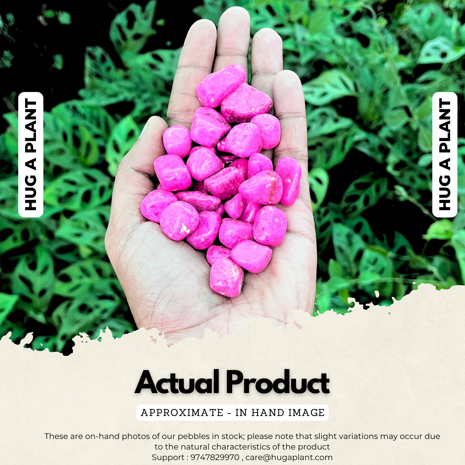 Pink Pebbles for Decoration |Garden|Table|Terrariums| Home Decor|Vase Fillers