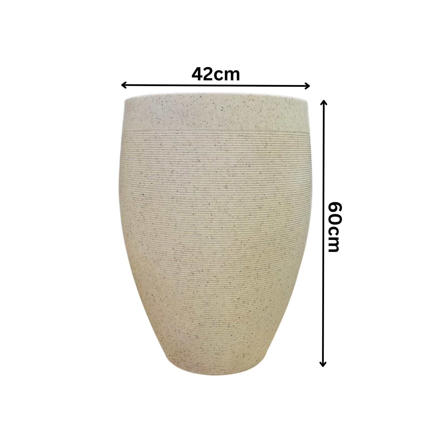 Hug A Plant | Milano High Rotomolded Round Plastic Pot Without Inner for Home & Garden (Pack of 1)