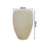 Hug A Plant | Milano High Rotomolded Round Plastic Pot Without Inner for Home & Garden (Pack of 1)