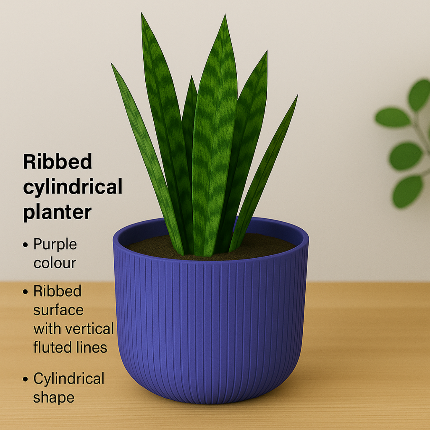 Hug a plant Ebizia Plastic Pot  for Home & Garden (Pack of 1)