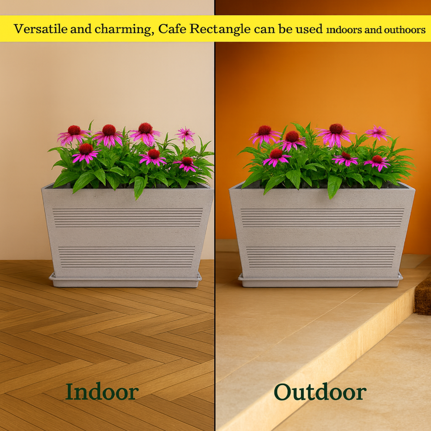 Cafe Rotomolded Pots  for Home & Garden (Pack of 1)