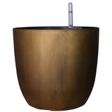 Ronda 2926 Round Plastic Pot With Self Watering Kit (Antique Finish)
