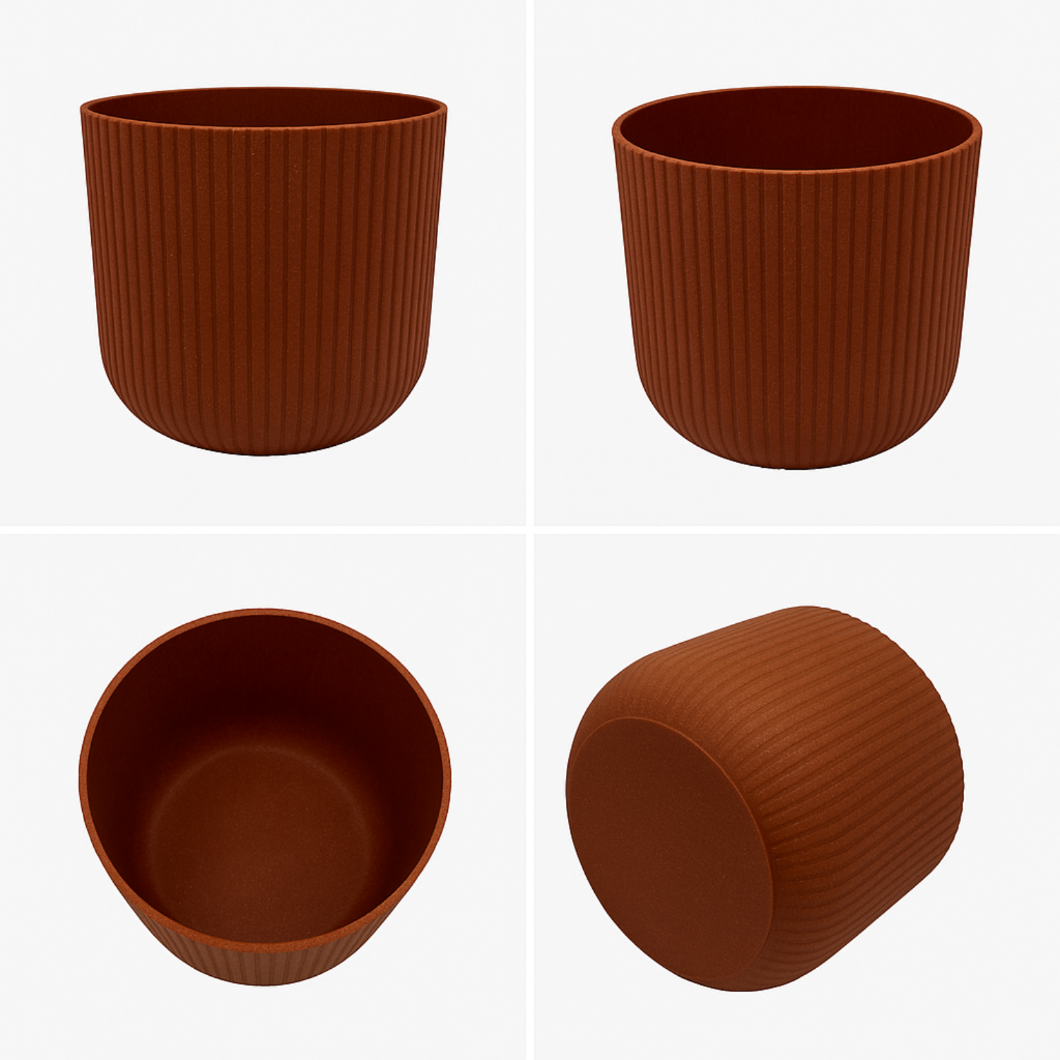 Hug A Plant | Ebizia Round[Eco series] Plastic Pot for Home & Garden (Pack of 1)