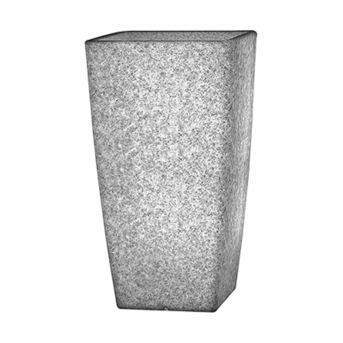 Hug A Plant | Paris 30CM Rotomolded Square Plastic Pot without Inner for Home & Garden (30CM | 11.8 INCH, Square, White Stone Finish)
