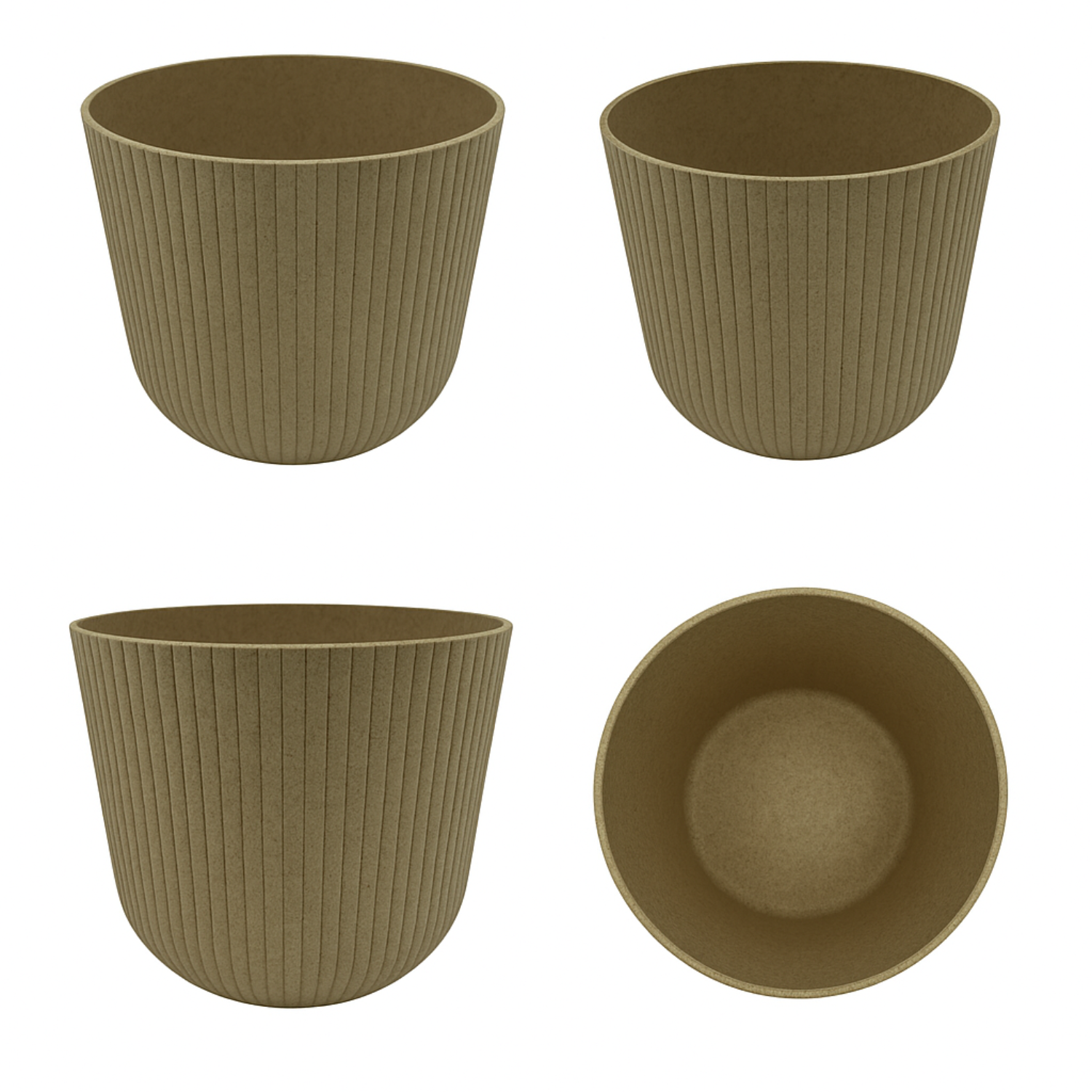 Hug A Plant | Ebizia Round[Eco series] Plastic Pot for Home & Garden (Pack of 1)