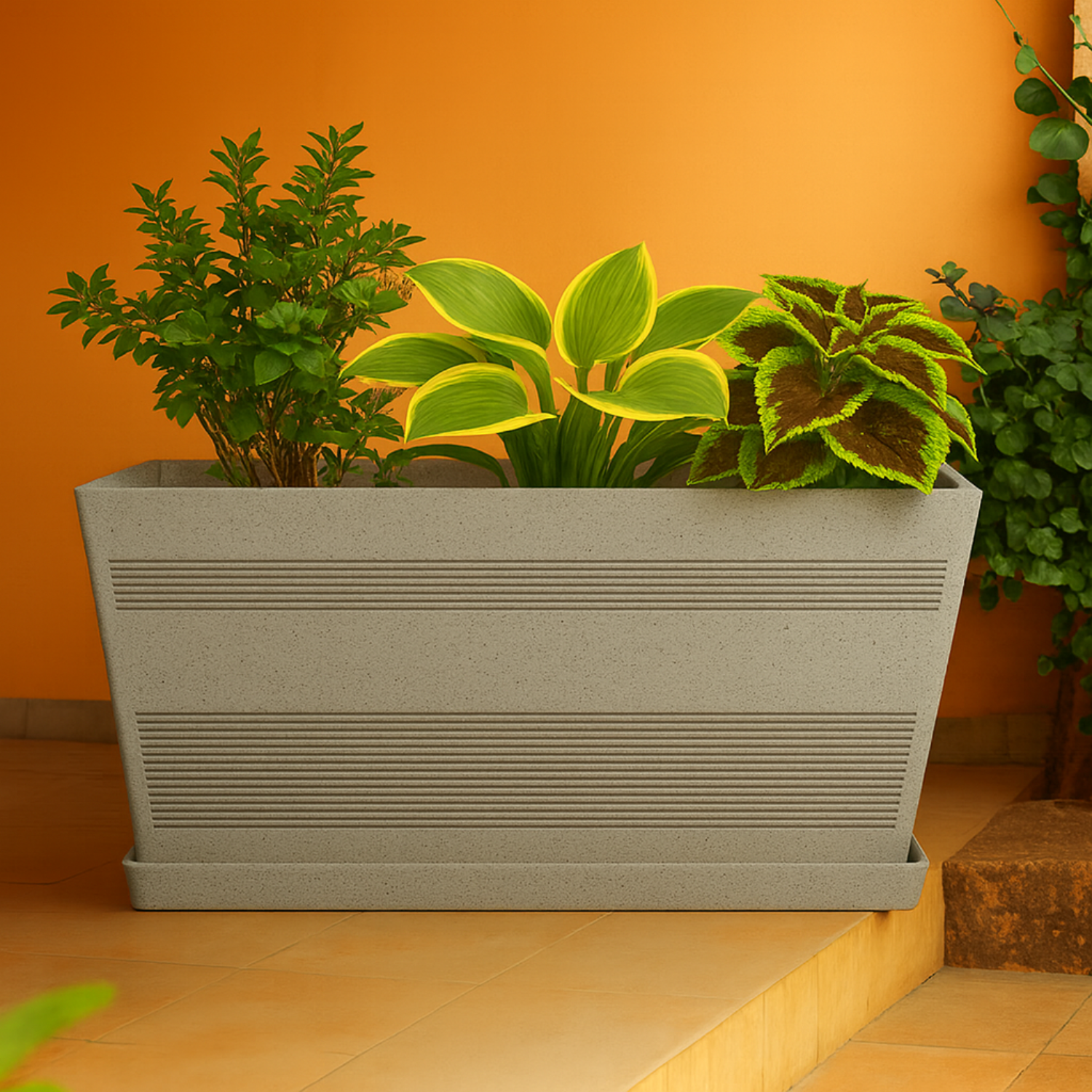 Cafe Rotomolded Pots  for Home & Garden (Pack of 1)