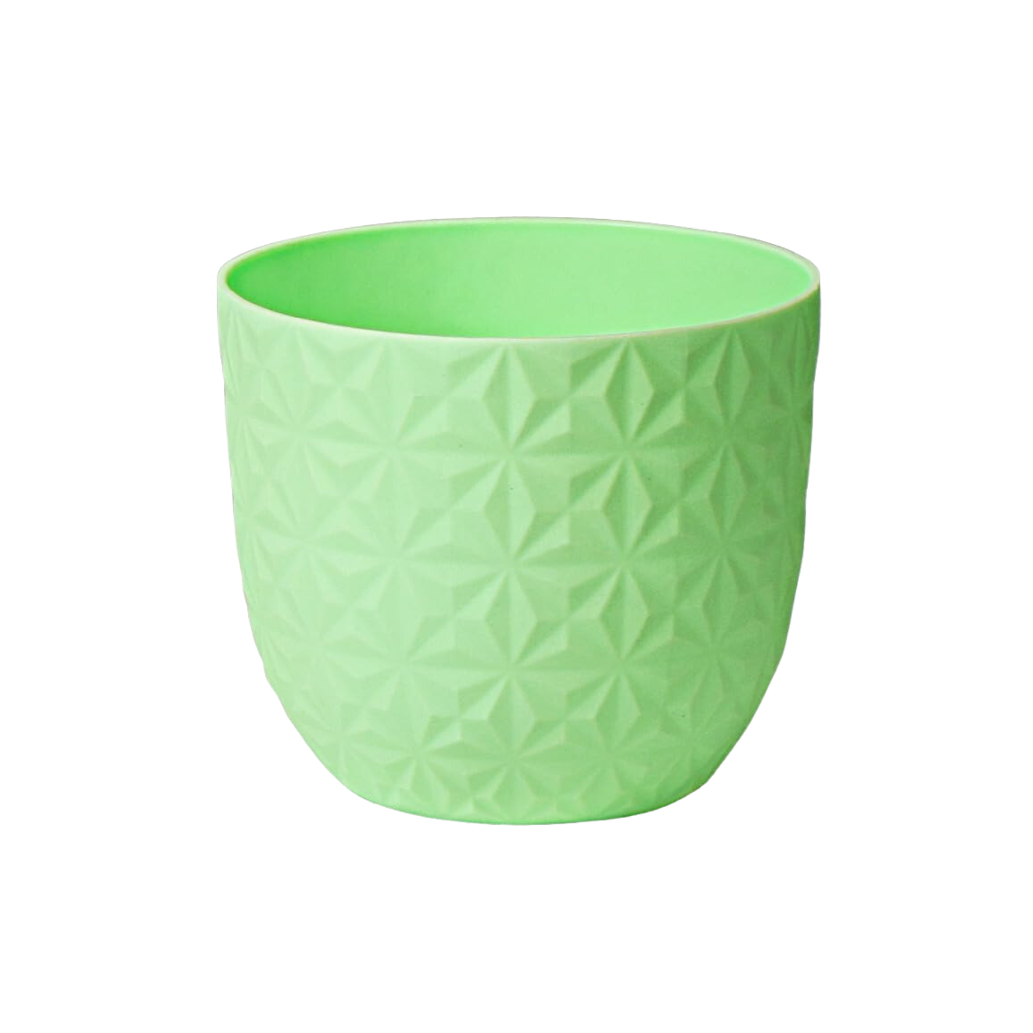 Verona Diamond Planter 14cm Round Plastic Pot For Home & Garden (14CM | 5.5INCH)