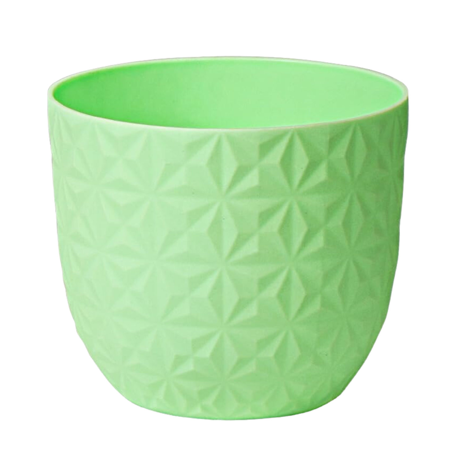 Verona Diamond Planter 22cm Round Plastic Pot For Home & Garden (22CM | 8INCH)