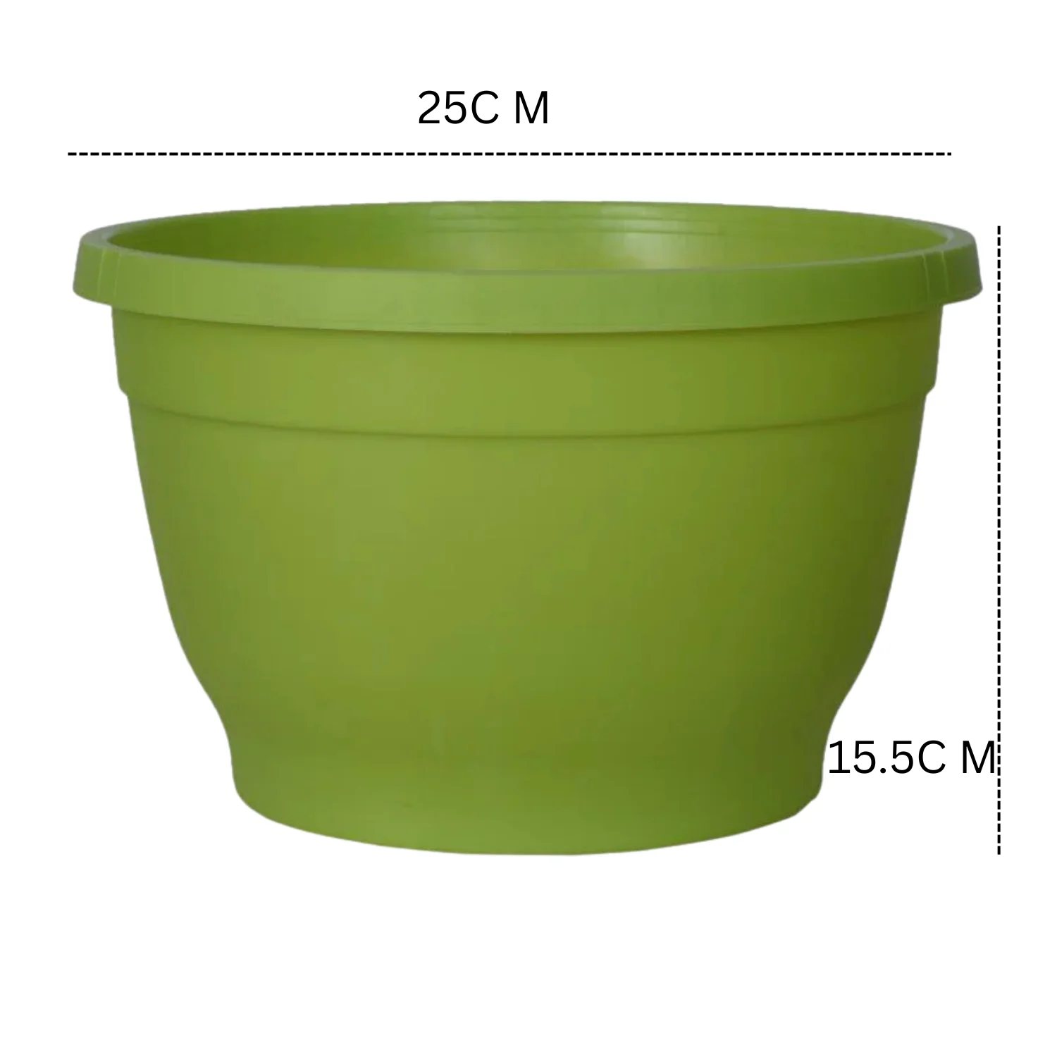 Tuka 25 Olivegreen Hanging Plastic Pot With Self Watering KIt