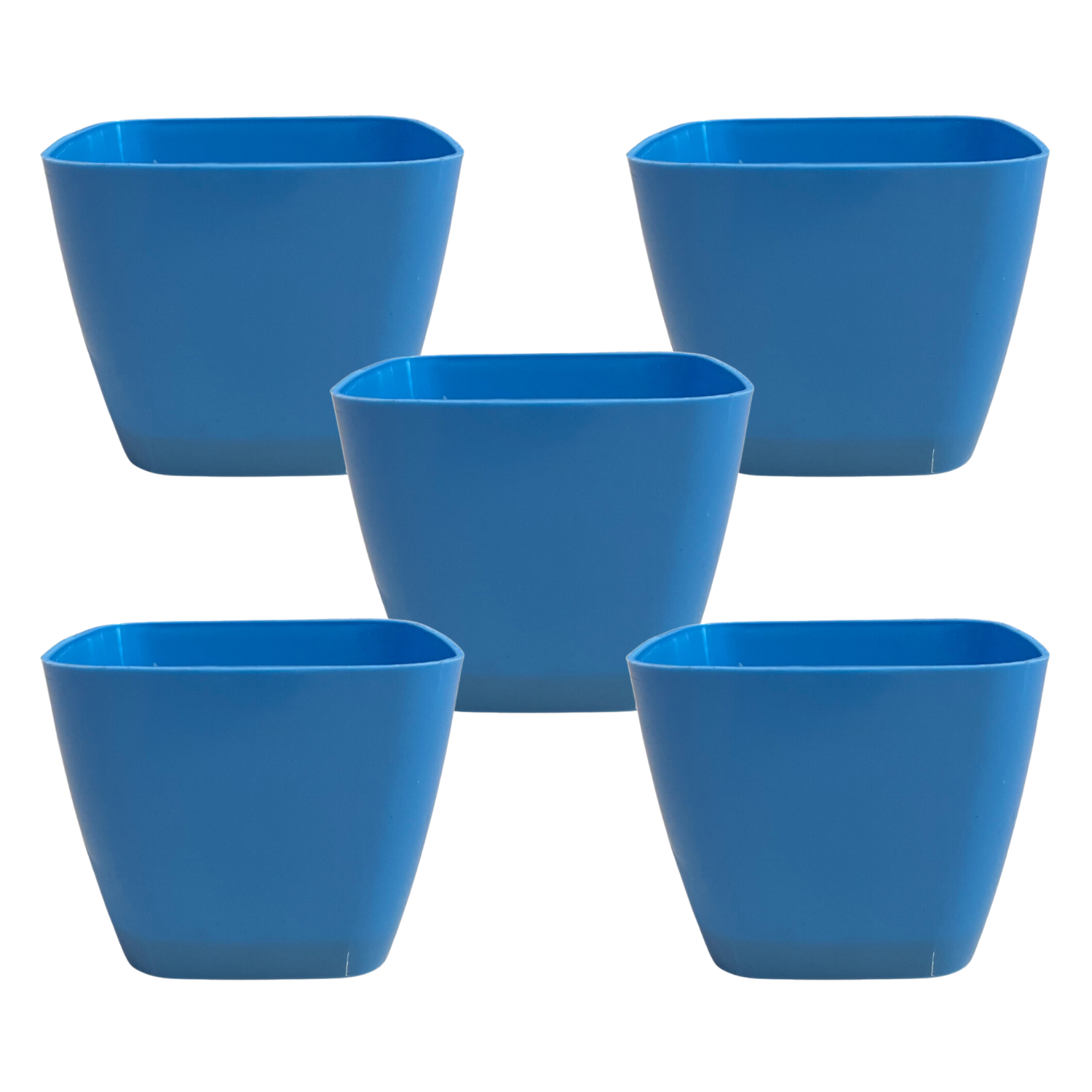 V2 14cm Square selfwatering Pot For Tabletop | Office | Indoor Garden | Home& Garden (5.5INCH | 14CM)