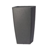 Hug A Plant | Paris 30CM Rotomolded Square Plastic Pot without Inner for Home & Garden (30CM | 11.8 INCH, Square, Grey Stone Finish)