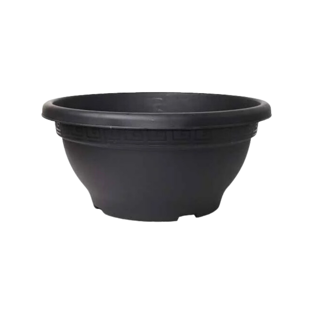 black plastic bowl planter Bowl Planter 45cm Round Plastic Pot for Home & Garden – Hug A Plant