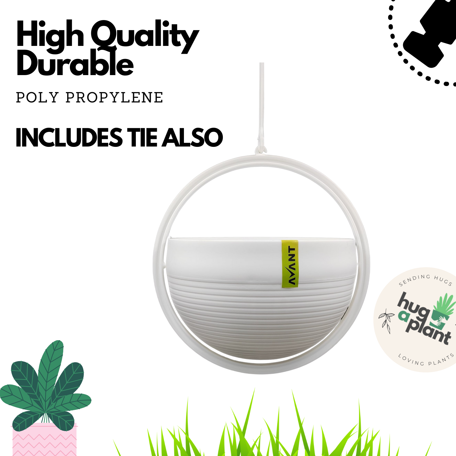 Hug A Plant | Saturn Pot for Home & Garden
