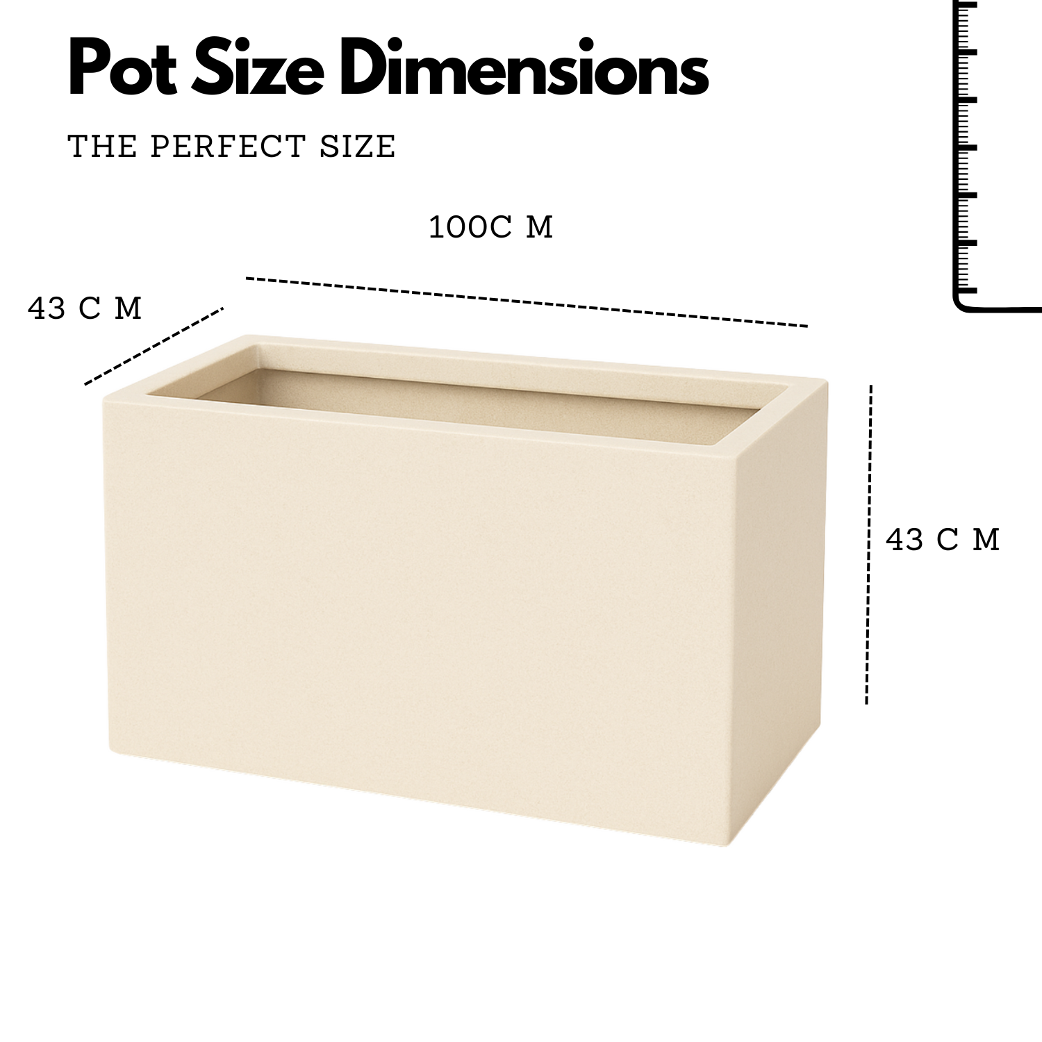 Quebec Rotomolded Pots  for Home & Garden (Pack of 1)