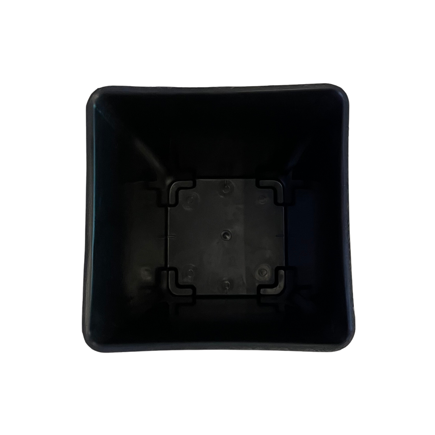 Hug A Plant | Hot Square Plastic Pot for Home & Garden (22CM | 9INCH)