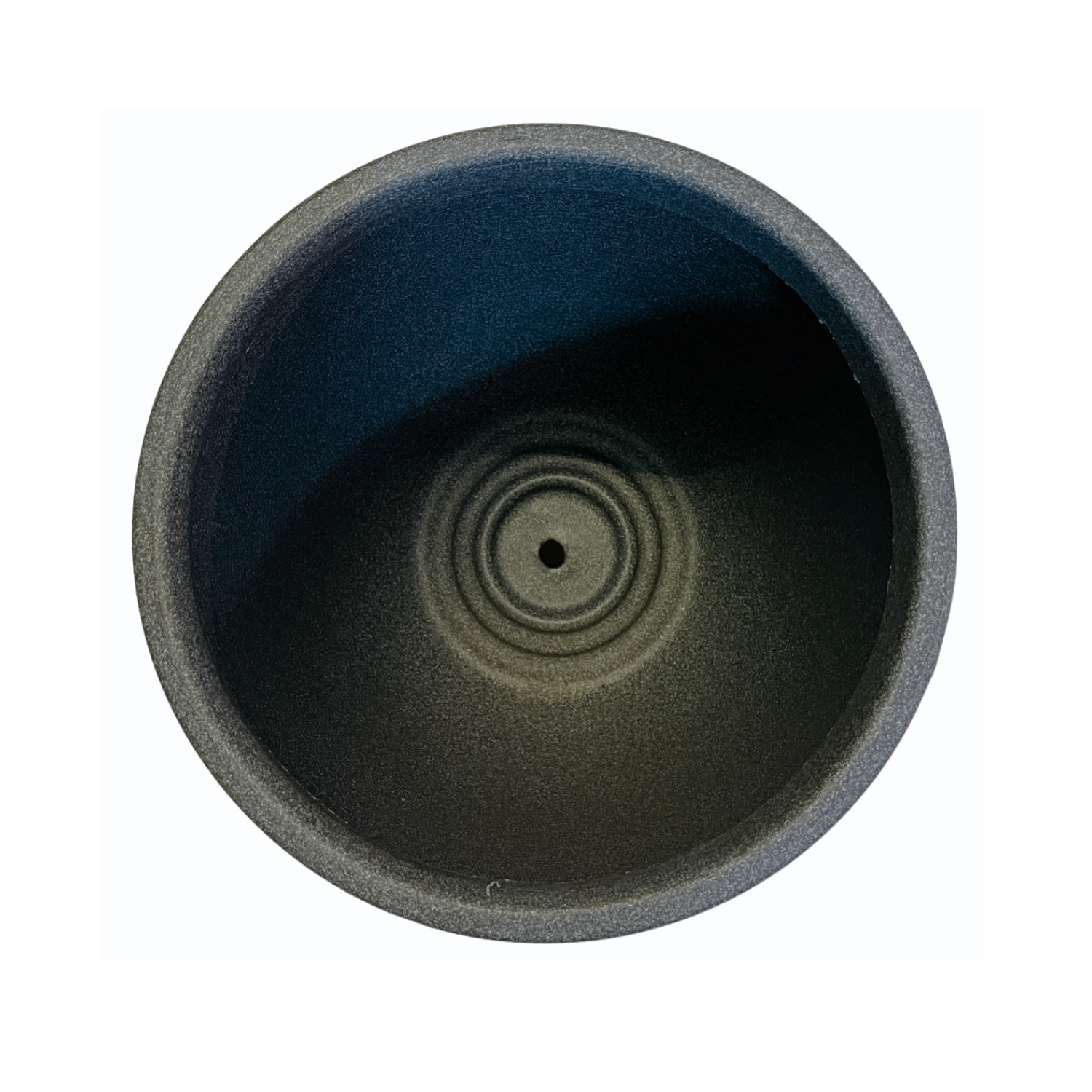 Hug A Plant | Milano Rotomolded Round Plastic Pot Without Inner for Home & Garden (Pack of 1,Grey Stone Finish)