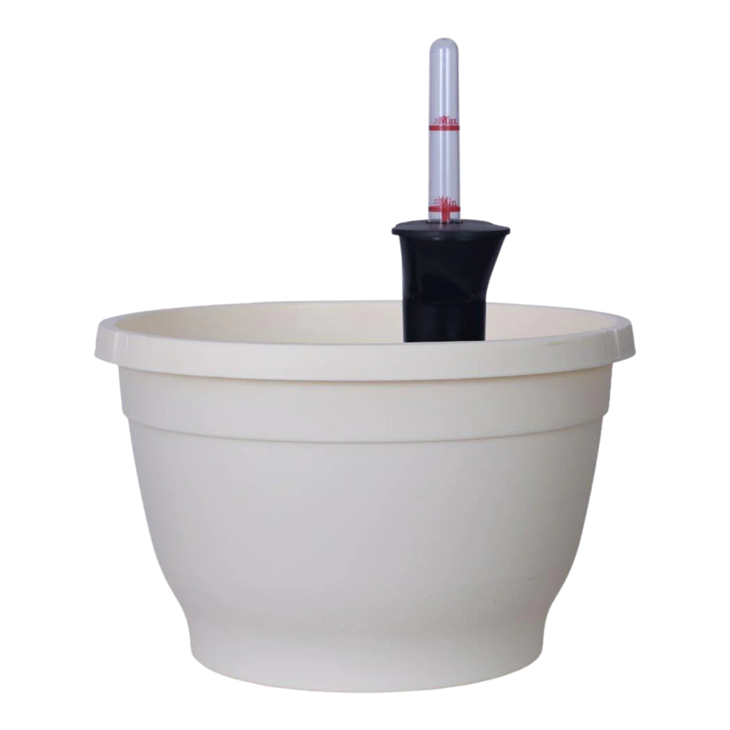 Tuka 25cm Round Plastic Pot With Self Watering Kit