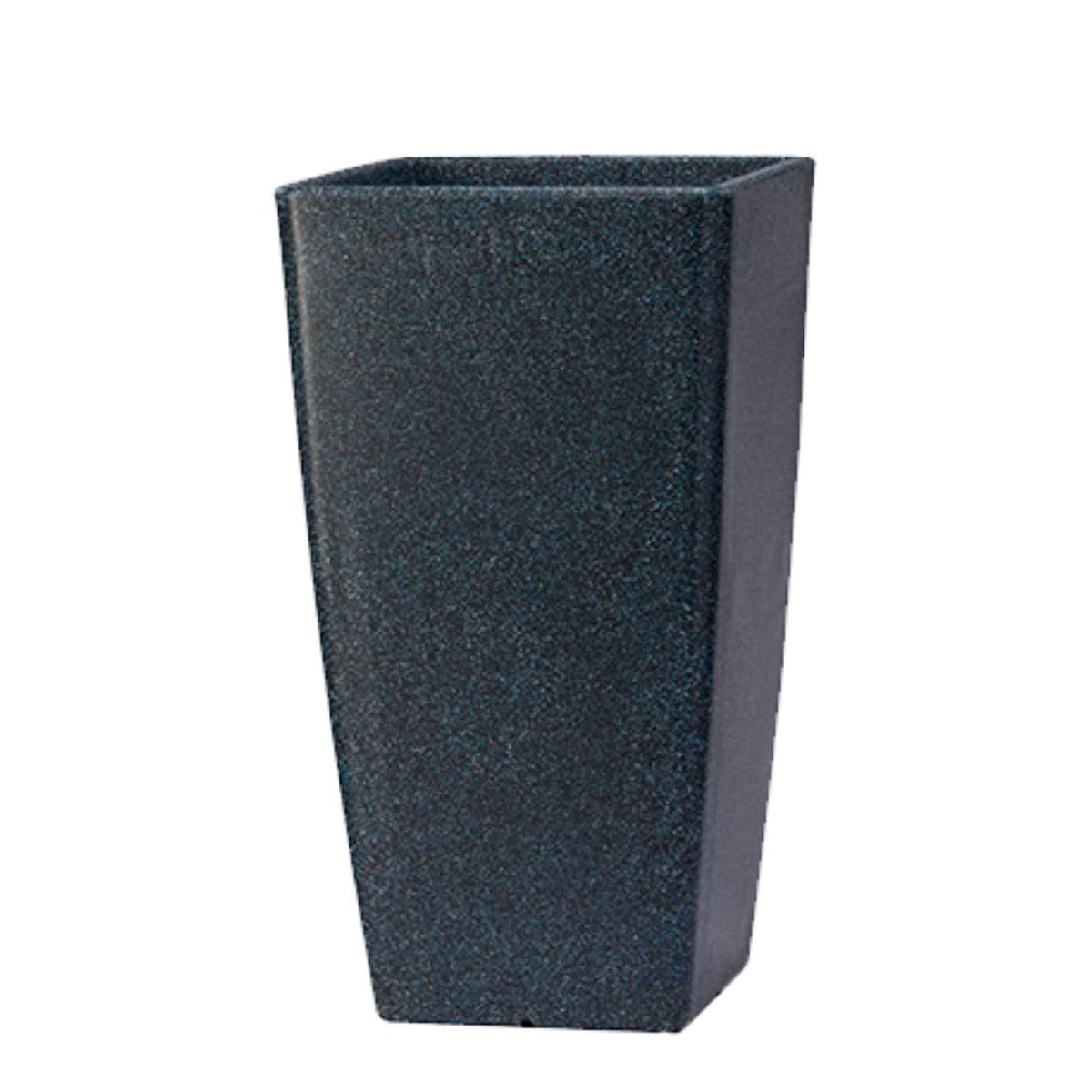Hug A Plant | Paris 30 Rotomolded Square Plastic Pot without Inner for Home & Garden (30CM | 11.8 INCH, Square, Midnight Stone Finish)