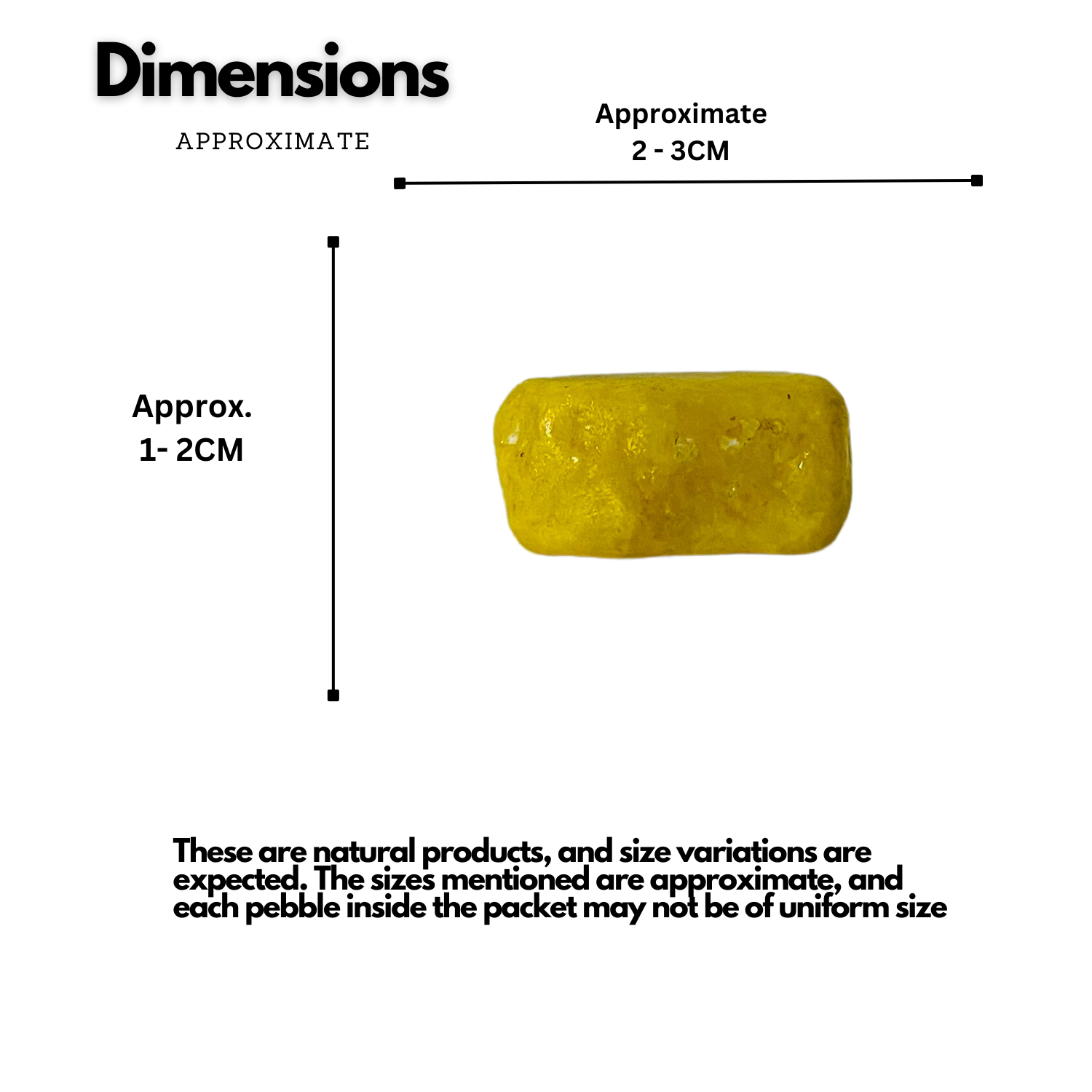 Yellow Pebbles for Decoration |Garden|Table|Terrariums| Home Decor|Vase Fillers